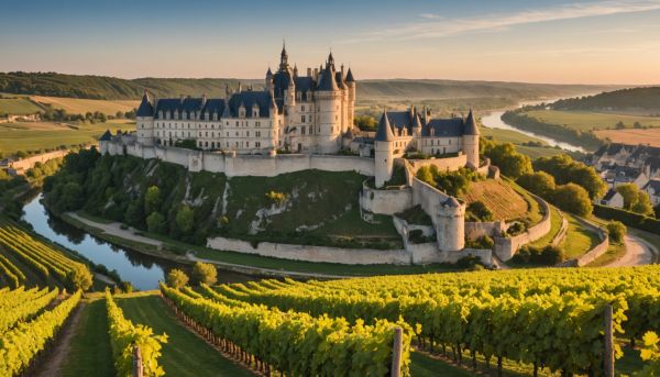 Vignobles en terrasses de la Loire et châteaux ligériens